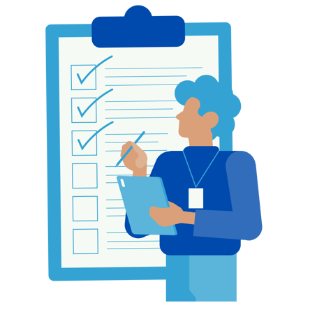 Checklist illustration graphic