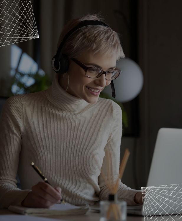 Intelligent work at home agent taking notes while on a phone call